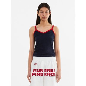 Terry Color Binding Sleeveless_Navy