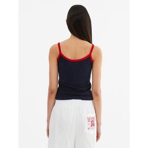 Terry Color Binding Sleeveless_Navy