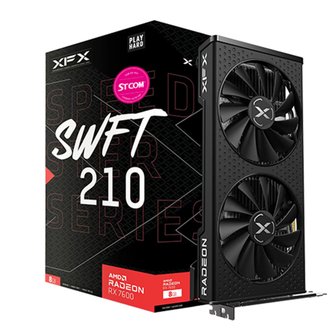 XFX 라데온 RX 7600 SWFT 210 CORE D6 8GB 그래픽카드