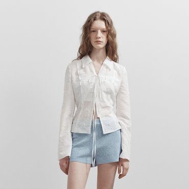 레이브 Flower Ribbon Blouse VW5SB131_2color