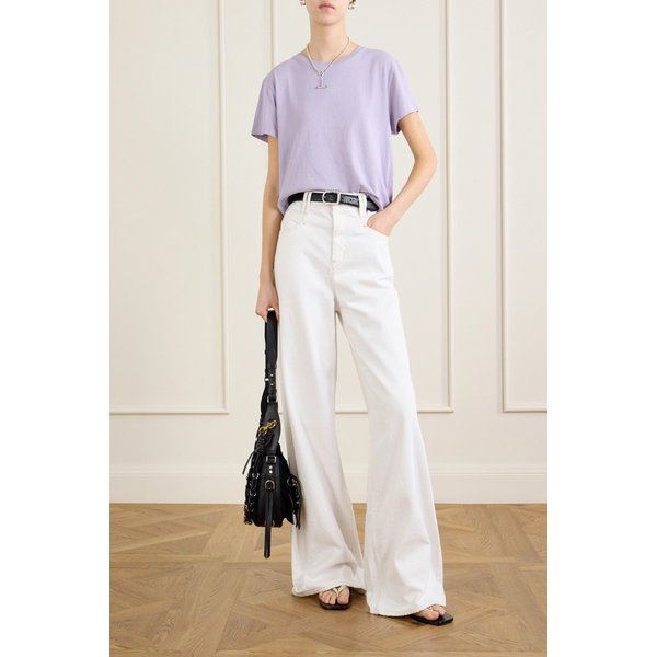 아딘 크롭 코튼 저지 티셔츠 46376663163028883