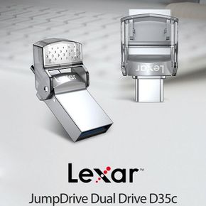 USB 메모리 Dual Drive D35c USB3.064GB/Lexar