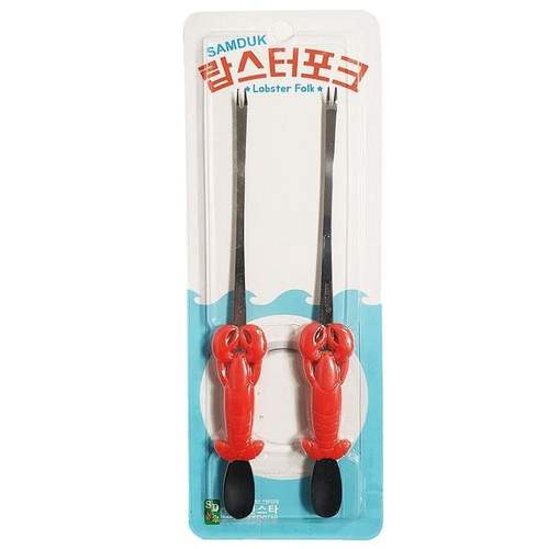 스텐 포크 대게 게집게 2p