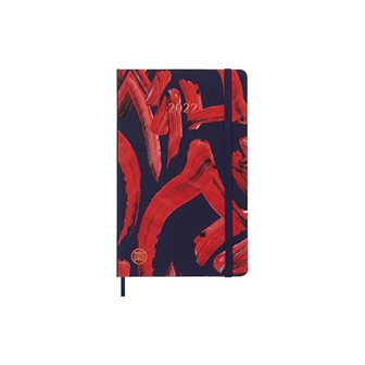  Moleskine 2022 Year Of The Tiger Weekly Planner, 12M, Large, Blue, Hard Cover 5 x 8.25