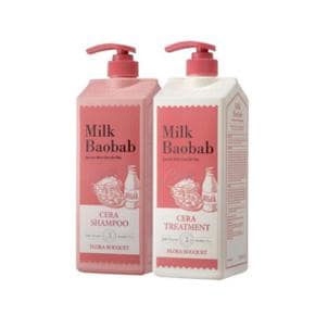 밀크바오밥 세라 샴푸 1200ml+세라 트리트먼트 1200ml 플로라부케