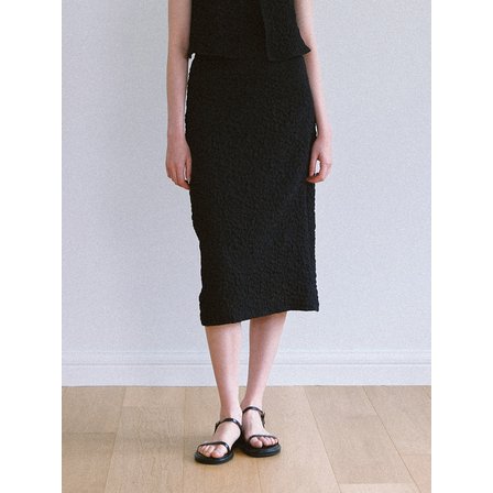 라미네즈 Aube H-line Long Skirt - Black