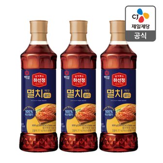 CJ제일제당 [본사배송] 하선정 멸치액젓800g x3개