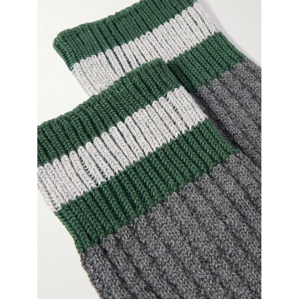 미스터 피 스트라이프 리브 코튼 블렌드 양말 46376663162924200