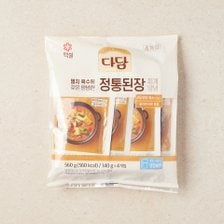 CJ제일제당 다담 정통된장찌개양념 140g*4