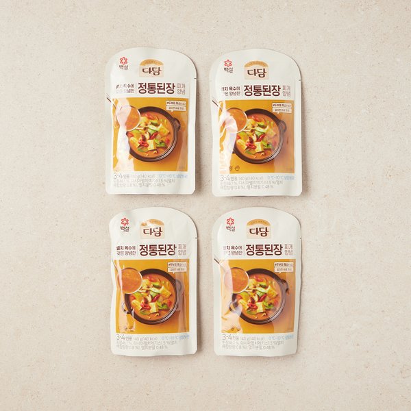 다담 정통된장찌개양념 140g*4
