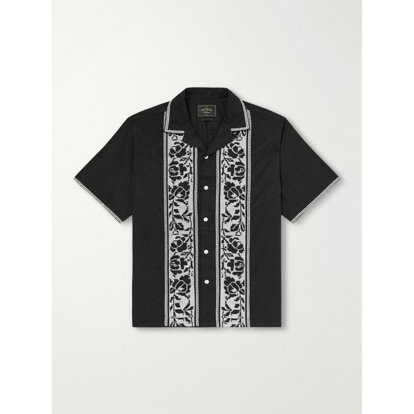 포르투기스 플란넬 컨버터블 칼라 자수 코튼 셔츠 46376663163010604