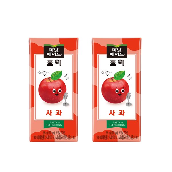 [코카콜라직영] 미닛메이드 조이애플 195ml 32입