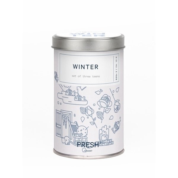 PRESH 캔들 winter SMALL 3P SET 60g x 3 윈터 세트