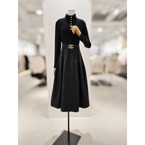 [파주점] 칼라 니트 배색  플레어 원피스 CPCA1OP061