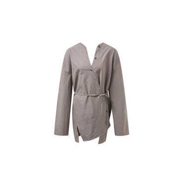 샵아모멘토 아모멘토 25SS Stripe Shirts Dress (2 Colors)