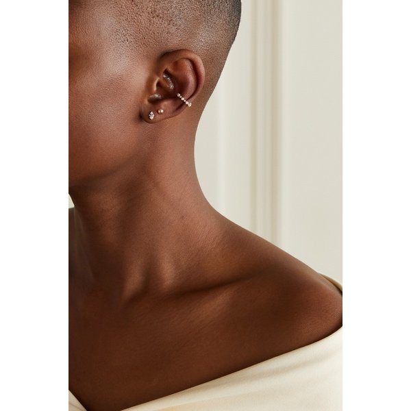 마테오 더 리틀 싱스 14k 골드 다이아몬드 진주 이어링 34344356237475461