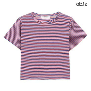 ab.f.z 스트라이프 라운드넥 반팔 티셔츠 (AFX2QK37A)