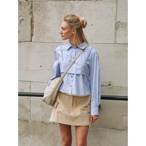 Mer Bustier Shirt Blue
