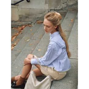 Mer Bustier Shirt Blue