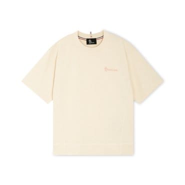 몽클레르 몽클레어 여성 그레노블 로고 베이지 반팔티 8C00009 83927 034