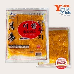 이엔푸드 이엔 슬라이스 단무지 1kg