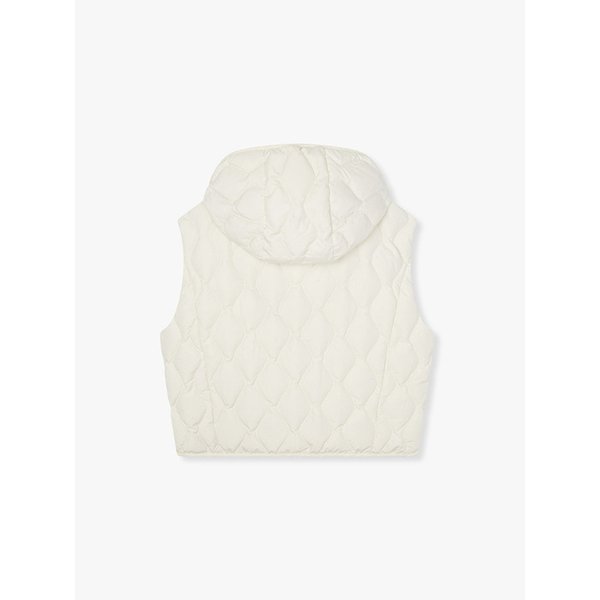 토글 버튼 후디드 다운 베스트_아이보리 7255417101