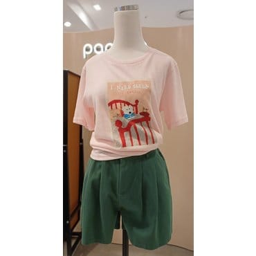 파프리카 루미앤플로 투턱 뒷밴딩 면 숏팬츠SK2SS503JJ