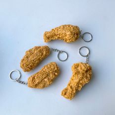 남성 음식모형 닭다리 닭날개 키링 열쇠고리 키홀더 치킨