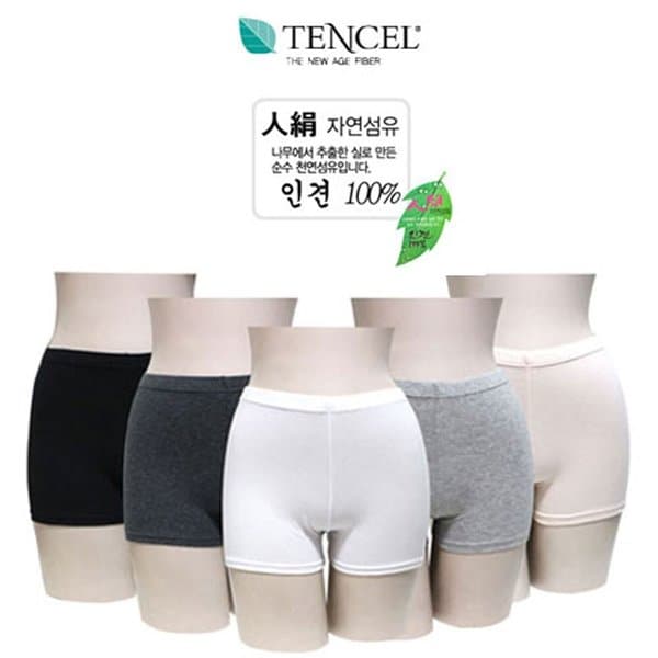 국산 사계절 여성 학생 5종 인견/텐셀/면 속바지 2부 3부