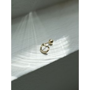 14k twisted ring piercing