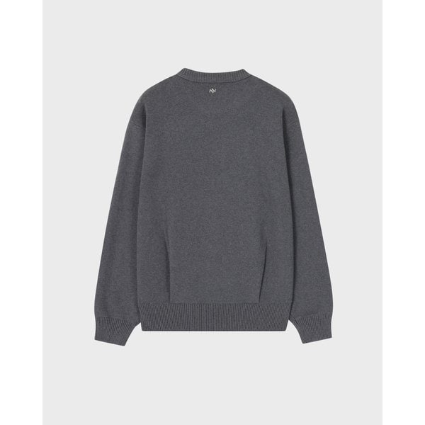 [파주점] 지제로 엠블럼 크루넥 니트 SI2KT901DG