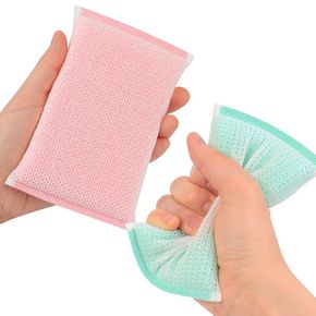 2P 이라이프 수세미 스펀지 주방 설거지 폴리에스테르/스펀지수세미