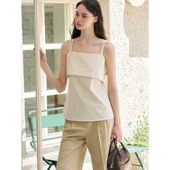 드로우핏 우먼 페어 스트랩 슬리브리스 블라우스 [3COLORS]