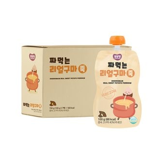 또또맘 짜먹는리얼구마죽 1박스(100g x 7팩)