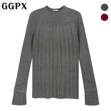 GGPX 하프넥 레글런 굵은 골지 니트 (GOCKP164F)