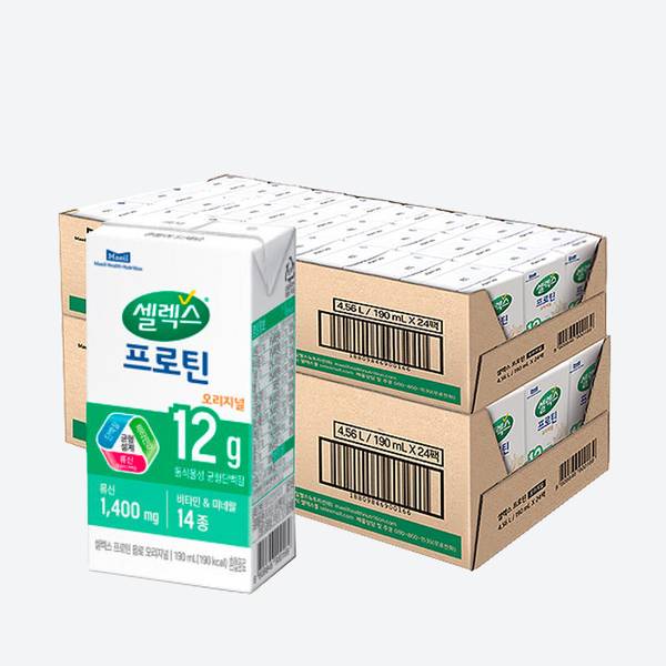프로틴 음료 오리지널 190ml 48팩
