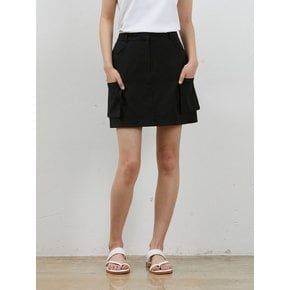 [리퍼브] OUT POCKET MINISKIRT BLACK