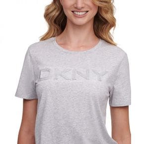 우먼 DKNY 디케이앤와이 글리터 로고 티셔츠 - Avenue 그레이 1559522