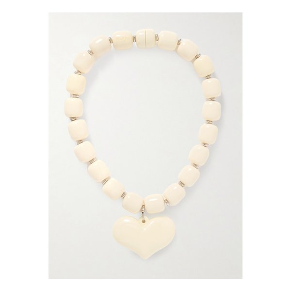 줄리에타 아모레 실버톤 레진 네크리스 아이보리 46376663162864821