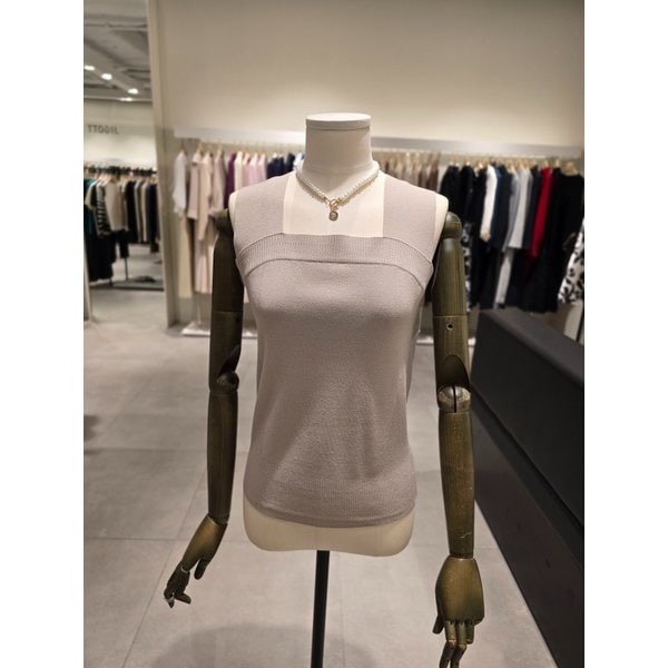 [파주점] 슬리브리스 스퀘어넥 풀오버 니트 JS4B1PO501