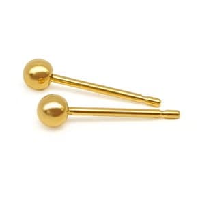 당일발송 [골드리카]24K 순금 심플볼 귀걸이 3mm(1쌍)