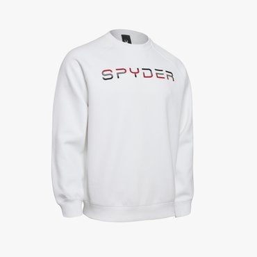 스파이더 공용 레터링 로고 맨투맨 SPGFCNRL308UWHT