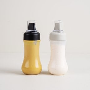 5구 드레싱 소스통 350ml - 크림화이트