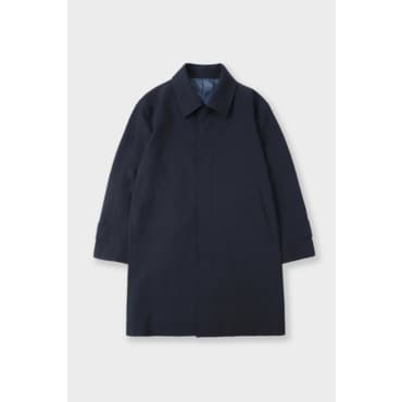 본 트윌 발마칸 사방스판 트렌치코트 네이비 BN4SHA500NY