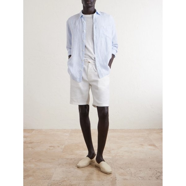 프레스코볼 카리오카 루이 스트레이트 레트 플리츠 드로우스트링 쇼츠 46376663163012953