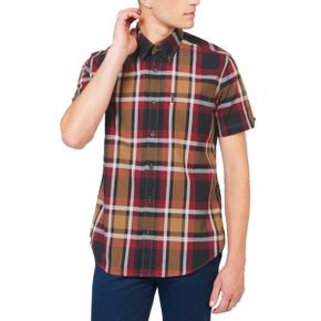 4272685 Ben Sherman Plaid Short Sleeve Button-Down Shirt