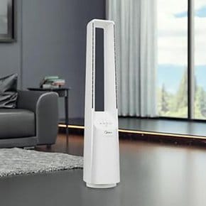 BLDC 날개없는선풍기 MBF-100W / 송풍거리8M 리모컨 저소음 타워형 가정용 사무실