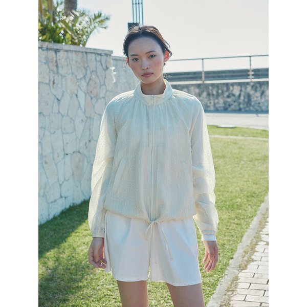 SHEER FLORAL SUMMER JACKET (BUTTER)