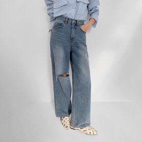 니컷팅 와이드 데님