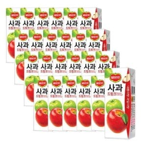 [롯데칠성음료] 델몬트 사과 드링크 190ml 24팩 2박스(총 48팩)